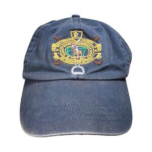 Polo Ralph Lauren RL-67 Equestrian Dad Baseball Hat Navy Blue Embroidered OS